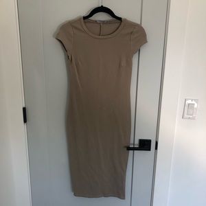 Tan bodycon dress